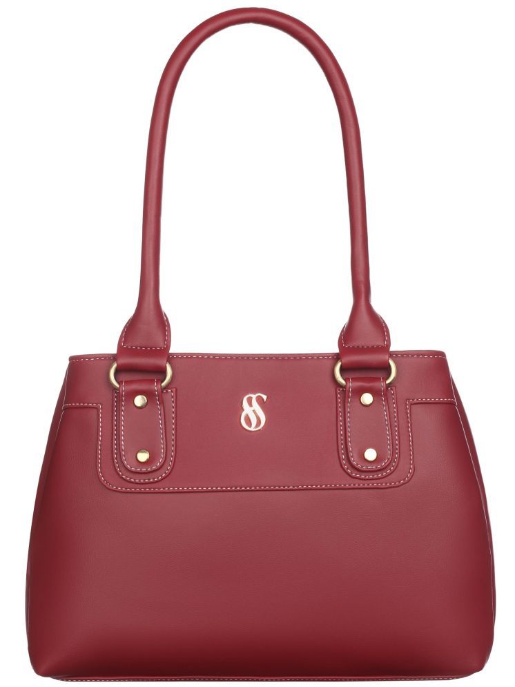     			Fostelo Shoulder Bag PU Set of 1 ( Burgundy )