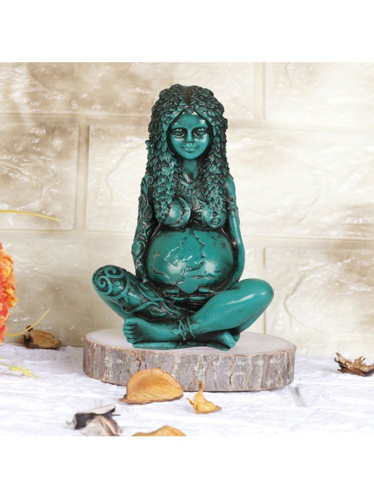     			GLOBAL AROMA Resin Goddess Laxmi Idol ( 12 cm )