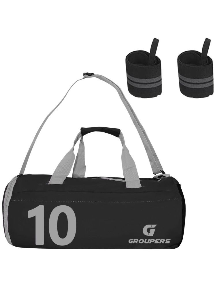     			GROUPERS Polyester BLACK 25 Ltrs Gym Bag