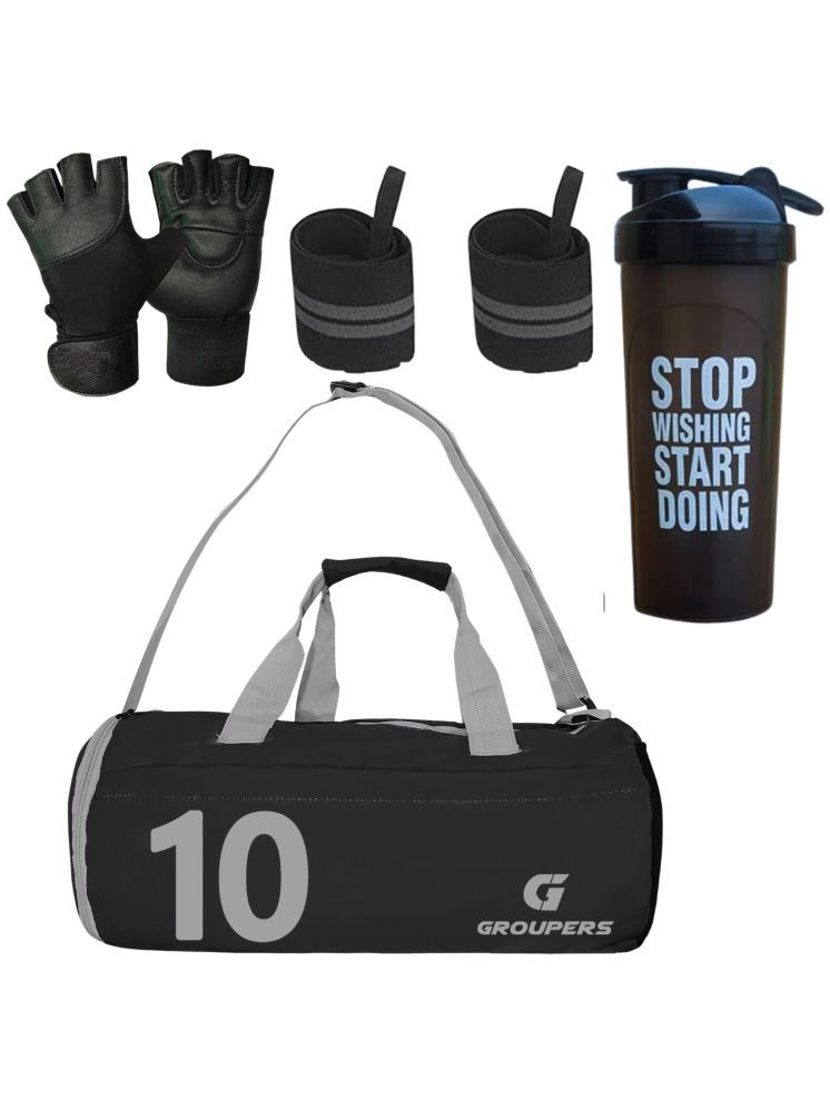     			GROUPERS Polyester BLACK 25 Ltrs Gym Bag