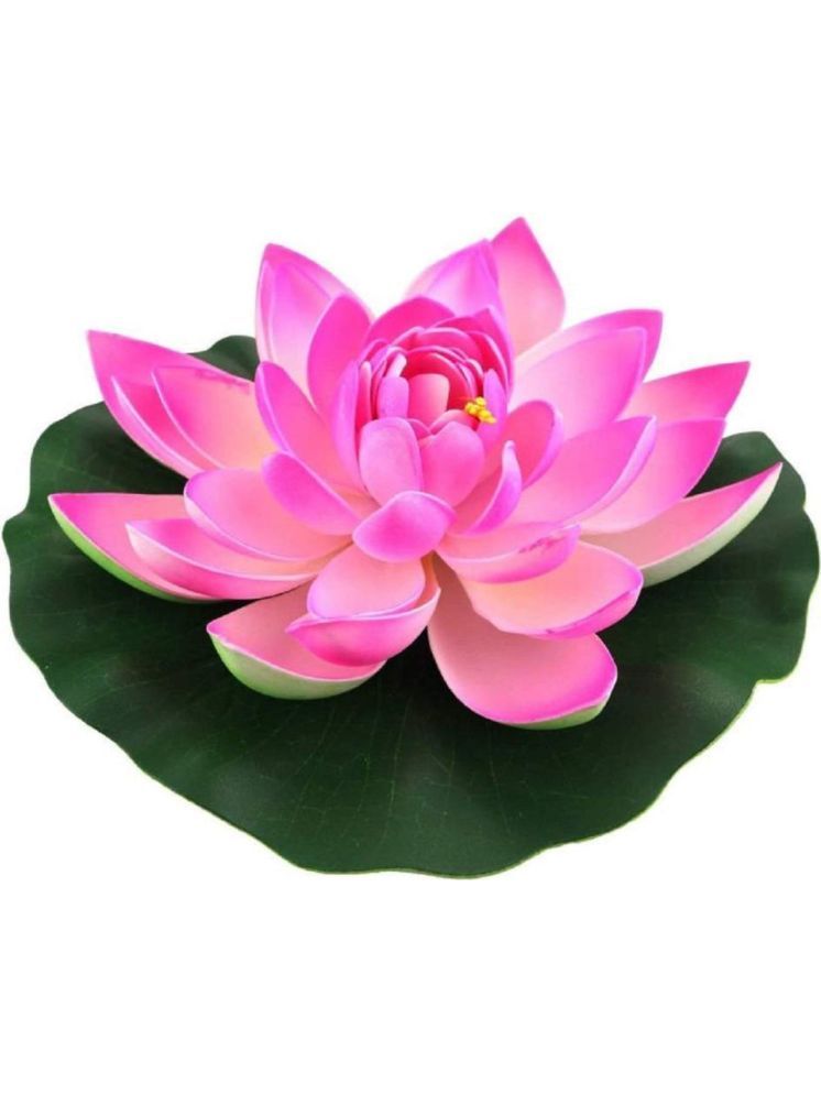     			Green plant indoor - Pink Lotus Artificial Flower ( Pack of 1 )