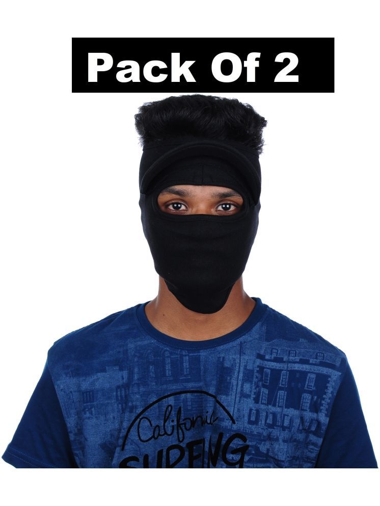     			H-STORE Black Solid Cotton Face Cover