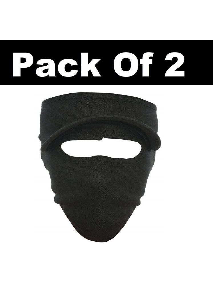     			H-STORE Black Solid Cotton Face Cover