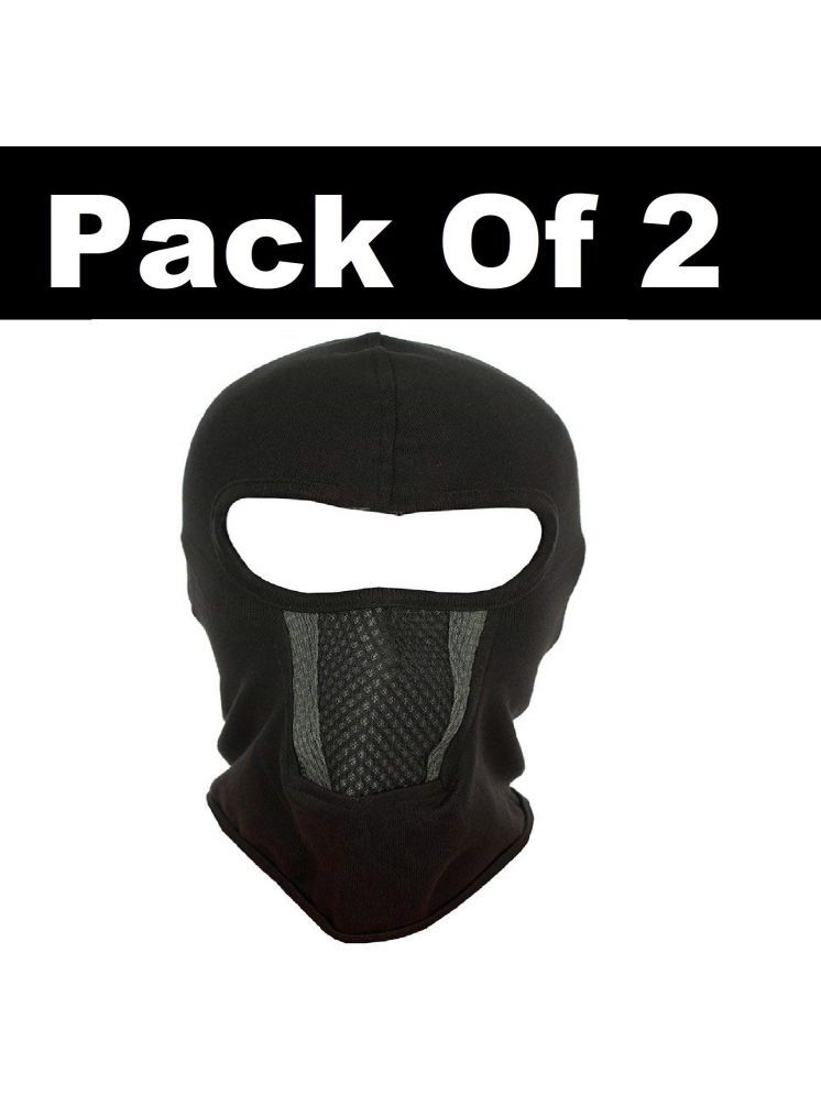     			H-STORE Black Solid Cotton Face Cover