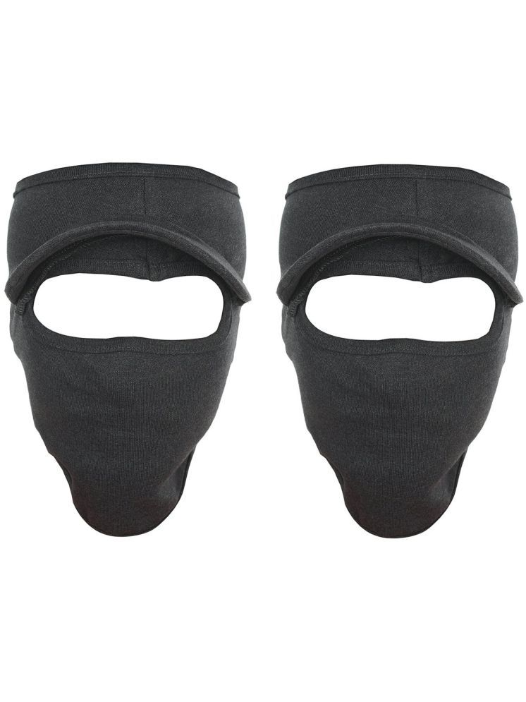     			H-Store Black Bike Face Mask Riding Mask for Men & Women (Pack Of 2)