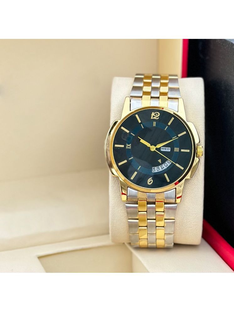     			MARKRIN Gold Stainless Steel Analog Men's Watch