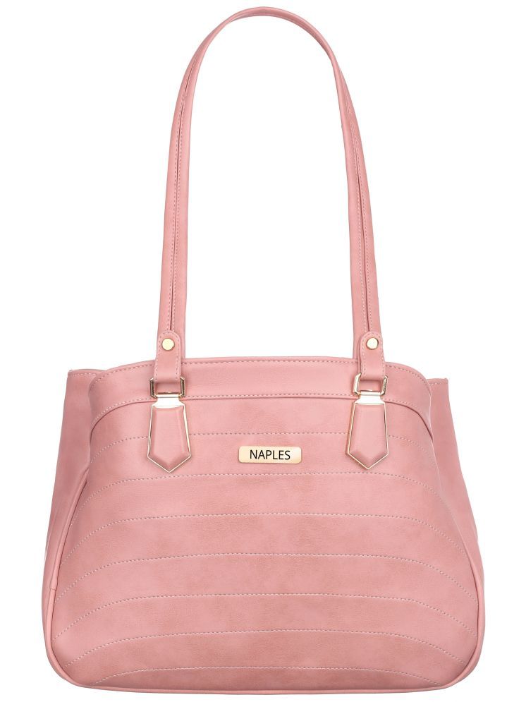     			Naples Shoulder Bag PU Set of 1 ( Pink )