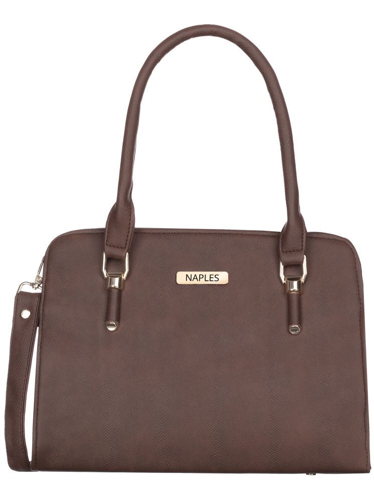     			Naples Shoulder Bag PU Set of 1 ( Brown )