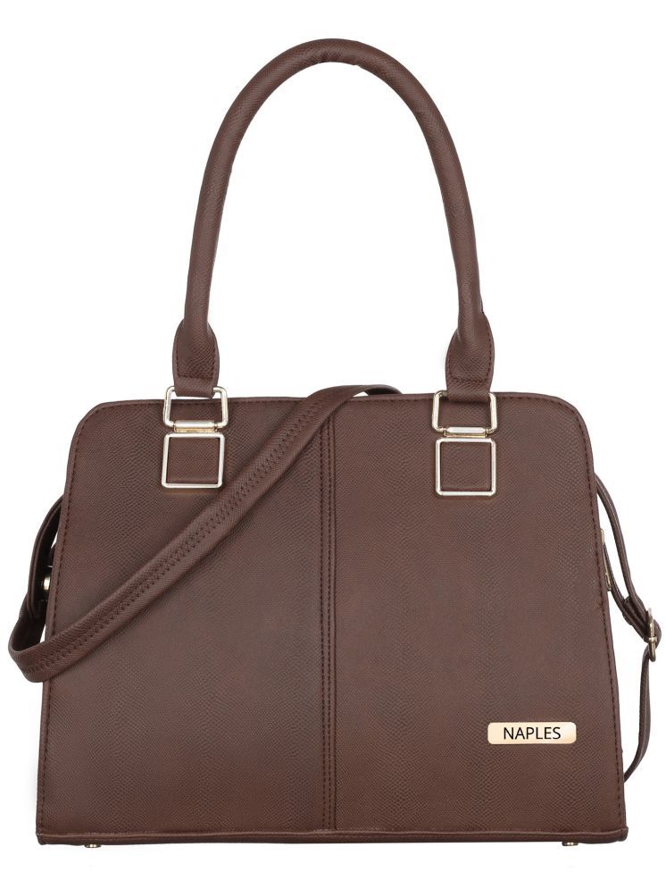     			Naples Shoulder Bag PU Set of 1 ( Brown )