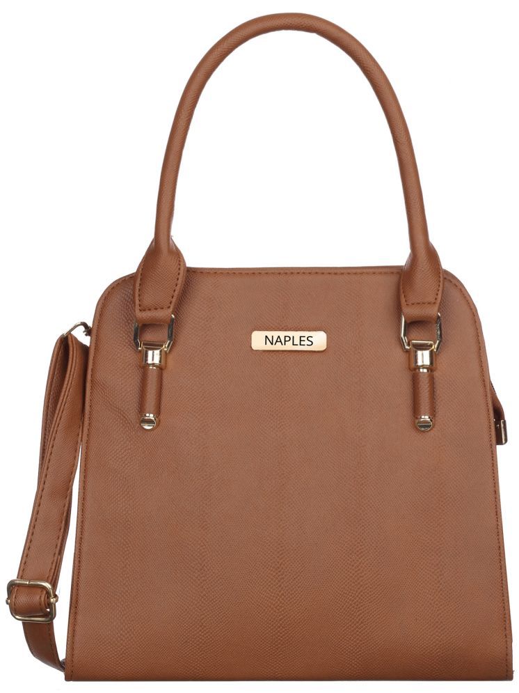     			Naples Shoulder Bag PU Set of 1 ( Tan )