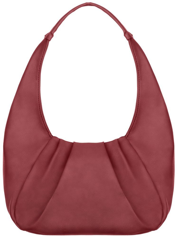     			Naples Shoulder Bag PU Set of 1 ( Maroon )