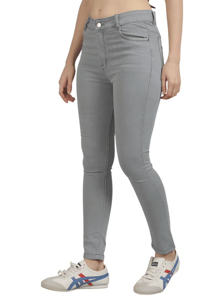     			REBORN - Grey Denim Skinny Fit Women's Jeans ( Pack of 1 )