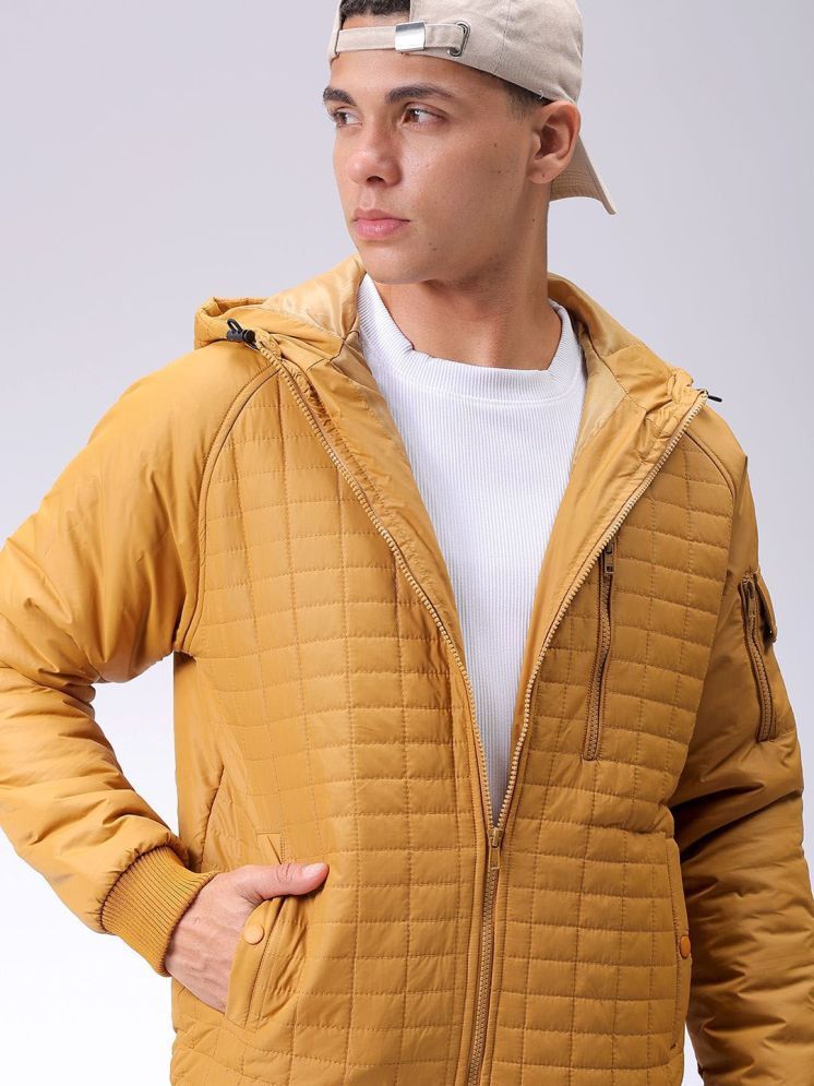     			The Indian Garage Co. Polyester Men's Puffer Jacket - Mustard ( Pack of 1 )