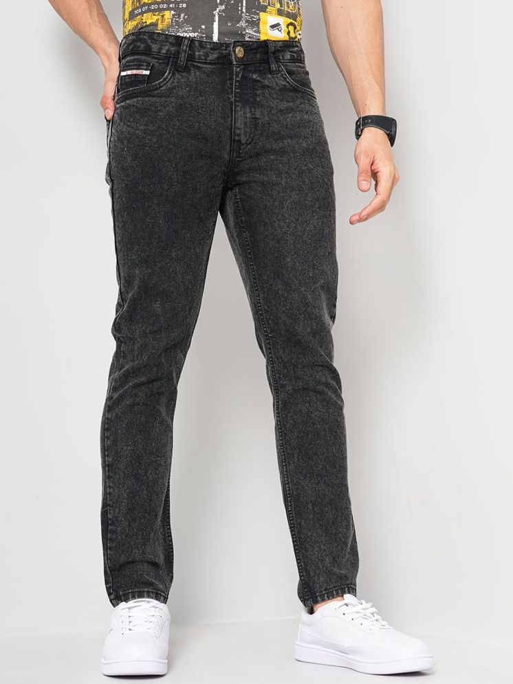     			The Indian Garage Co. Slim Fit Basic Men's Jeans - Black ( Pack of 1 )