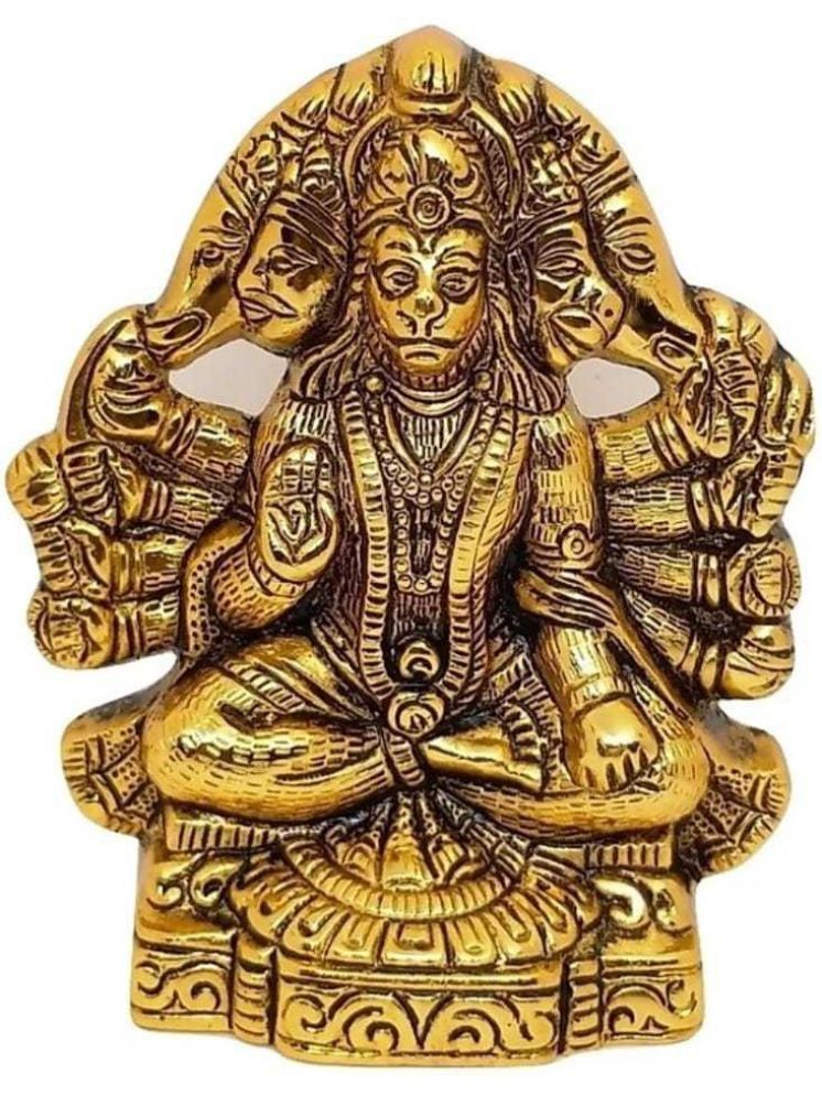     			Fashion Bizz Panchmukhi Hanuman Ji Murti / Bajrangbali Decorative Showpiece - 13 cm