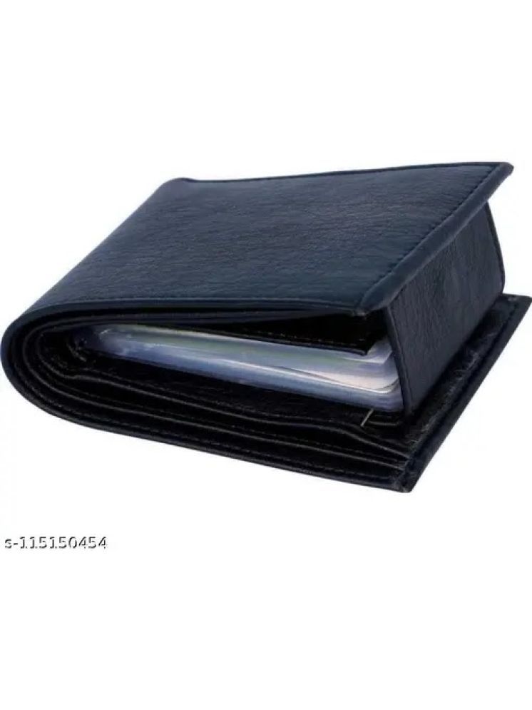     			HABIBI PU Solid Men's Two Fold Wallet With 9 Slots For Card ( Black , Pack of 1 )