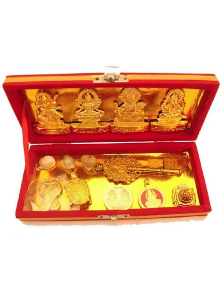     			Shri Astha Vinayak Wood Lakshmi Ganesha Saraswati Idol ( 8 cm )