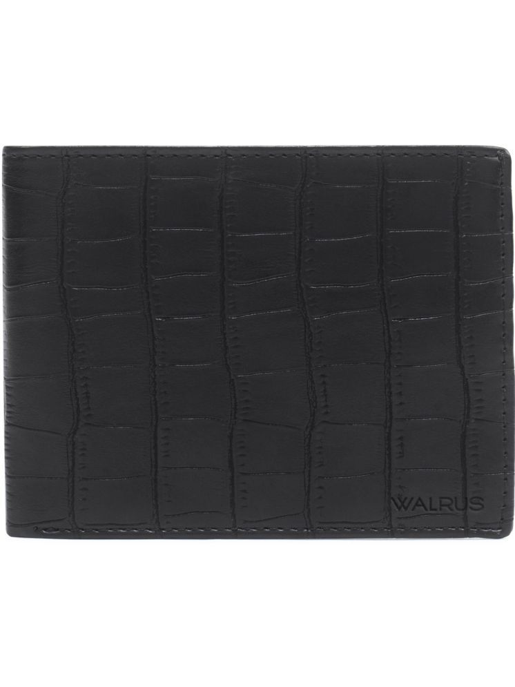     			Walrus Black Faux Leather Men's Regular Wallet ( Pack of 1 )