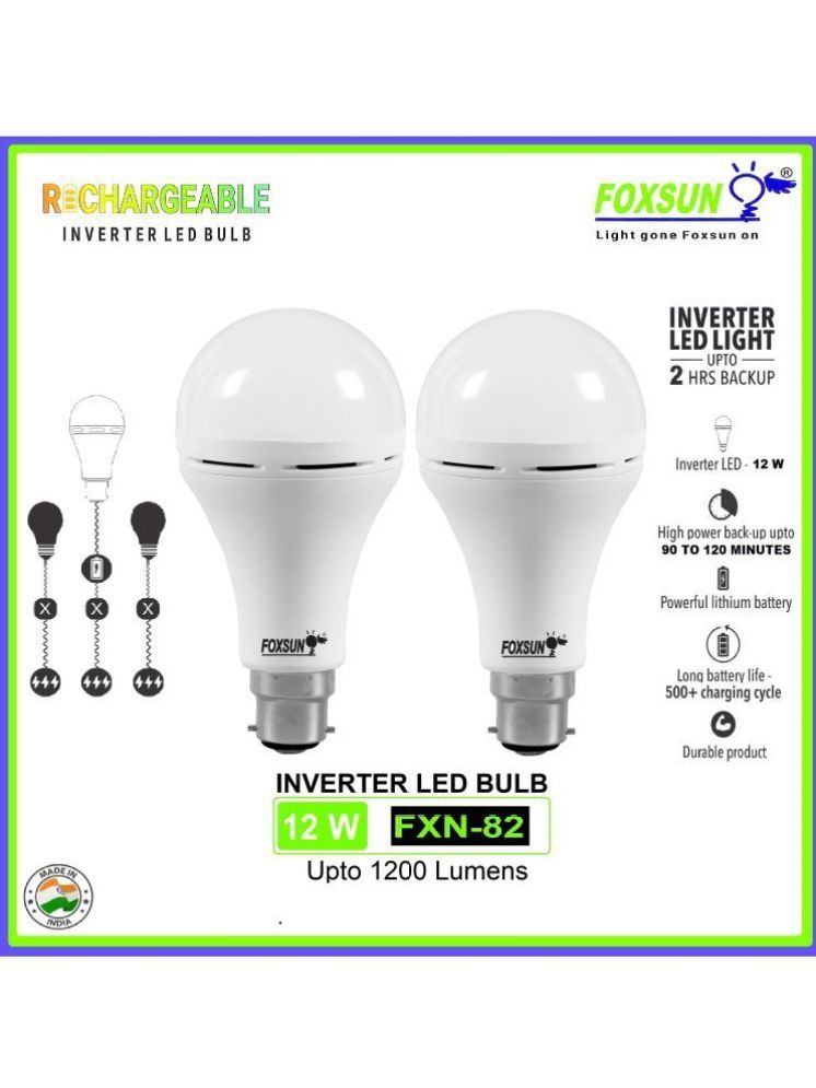     			ZESTRUM 12W Cool Day Light Inverter Bulb ( Pack of 2 )