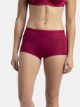 Jockey Pack of 1 Modal Boy Shorts For Women ( Red )