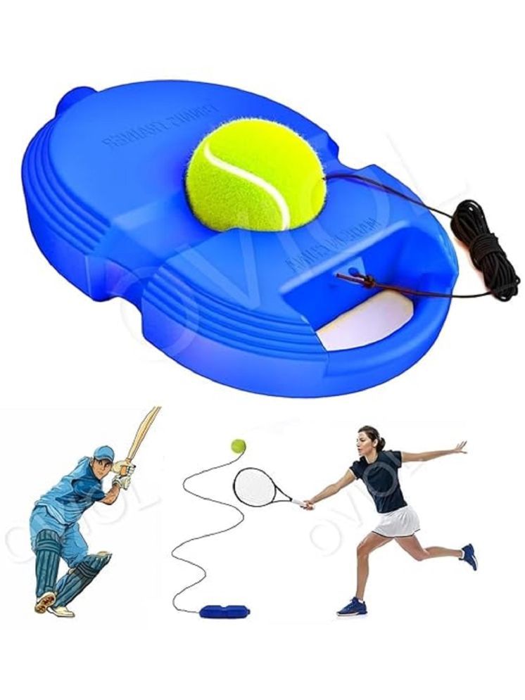     			DENFE Tennis Trainer Rebound Ball with String Solo Tennis Trainer Set Self Tennis Practice Ball with String Cricket Trainer Rebound Ball with Rope Fill Sand or Water