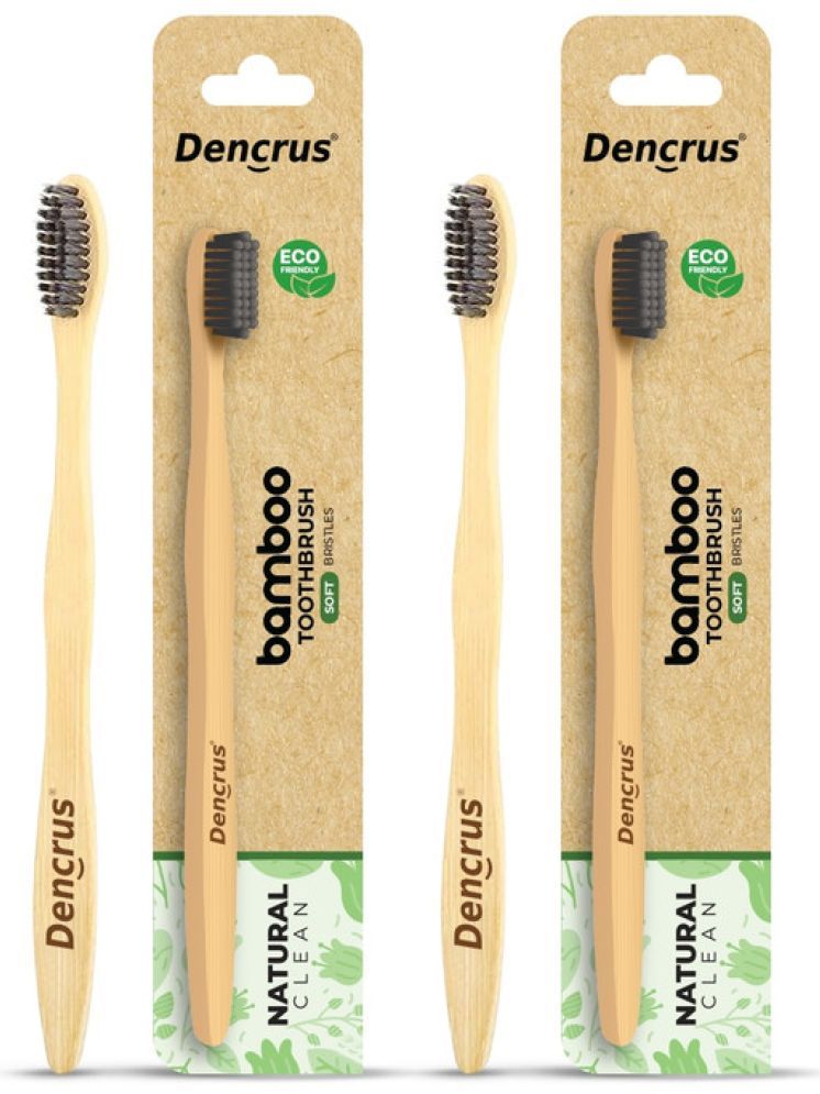     			Dencrus Natural Clean Soft Bristles Toothbrush Relieve Sensitiivity Pack of 2