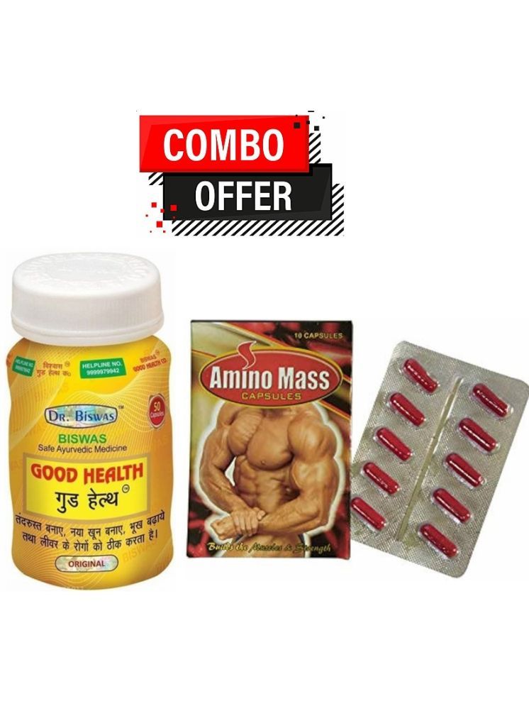     			Dr. Chopra Biswas Good Health Capsule 50no.s & Amino Mass Caspsule 10 no.s Chocolate Pack of 2