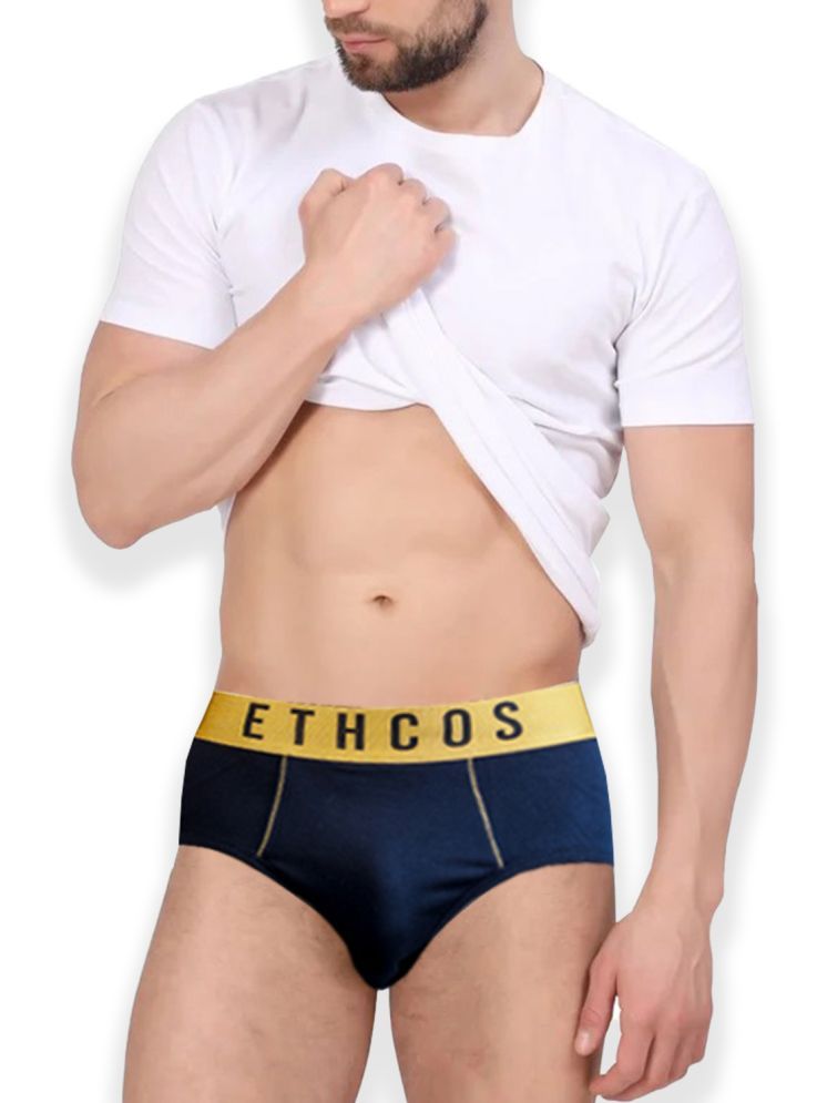     			ETHCOS Pack of 1 Modal Briefs For Men's ( Navy Blue )