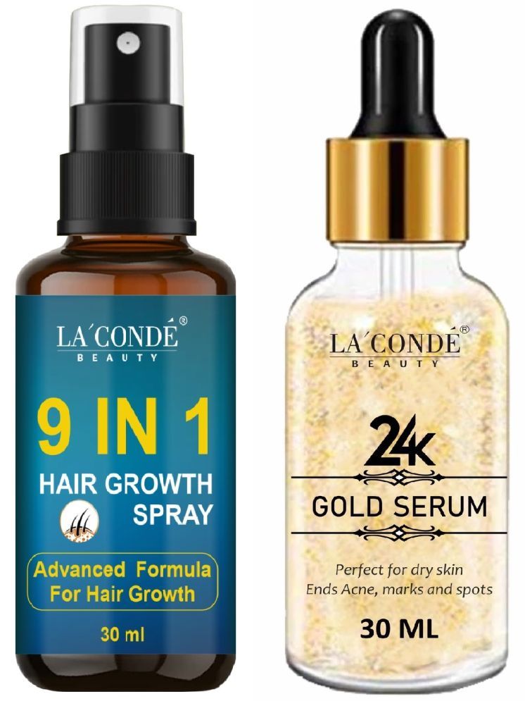     			La'Conde 9in1Hair & FaceSerum Hair Serum 30 mL Pack of 2