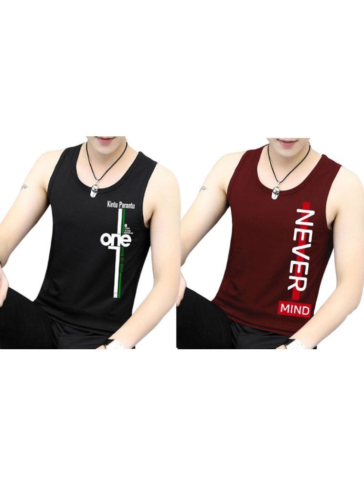     			Lecowar Pack of 2 Polyester Gym Vest For Men ( Multicolor2 )