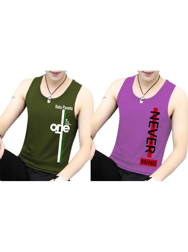     			Lecowar Pack of 2 Polyester Gym Vest For Men ( Multicolor6 )