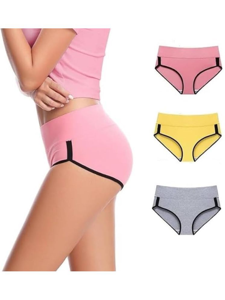     			Louis Craft Pack of 3 Cotton Briefs For Women ( Multicolor )