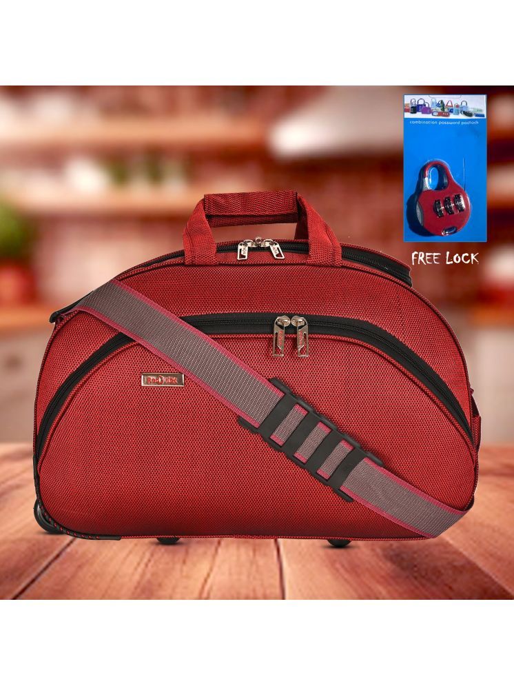     			Red vick 60 Ltrs Maroon Polyester Duffle Trolley