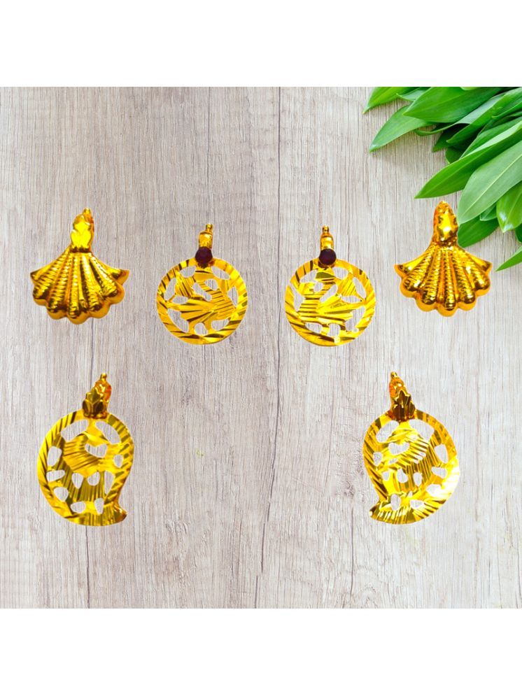     			TGS GOLD COVERING Gold Pendant set ( Pack of 1 )