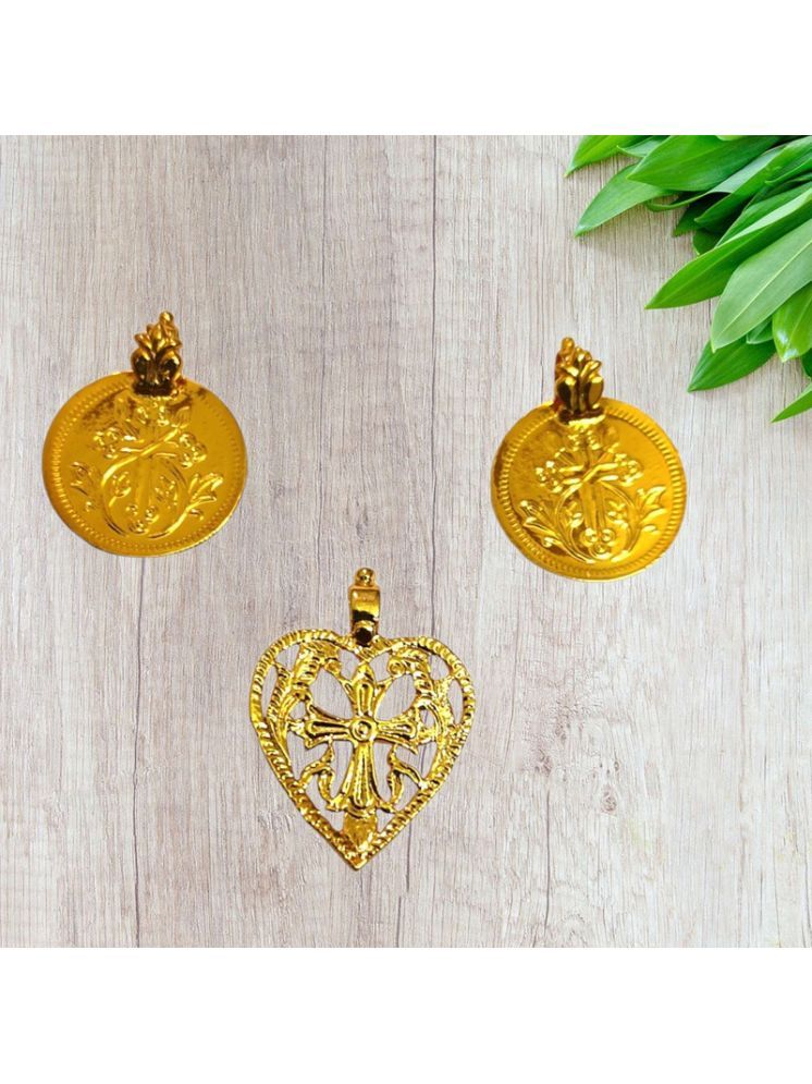     			TGS GOLD COVERING Gold Pendant set ( Pack of 1 )