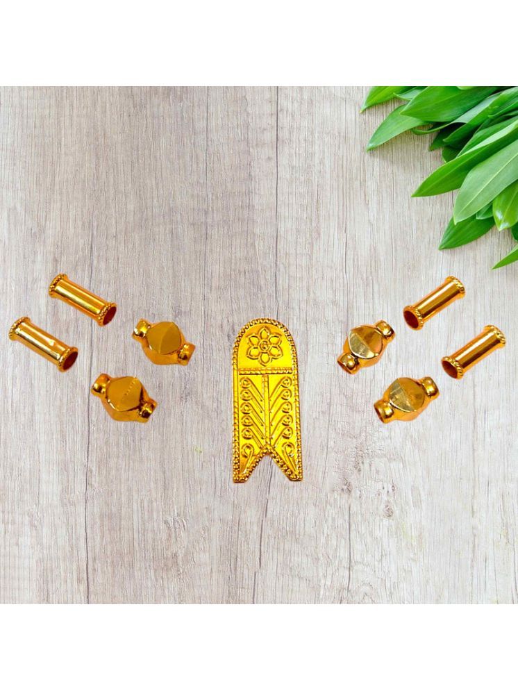     			TGS GOLD COVERING Gold Pendant set ( Pack of 1 )