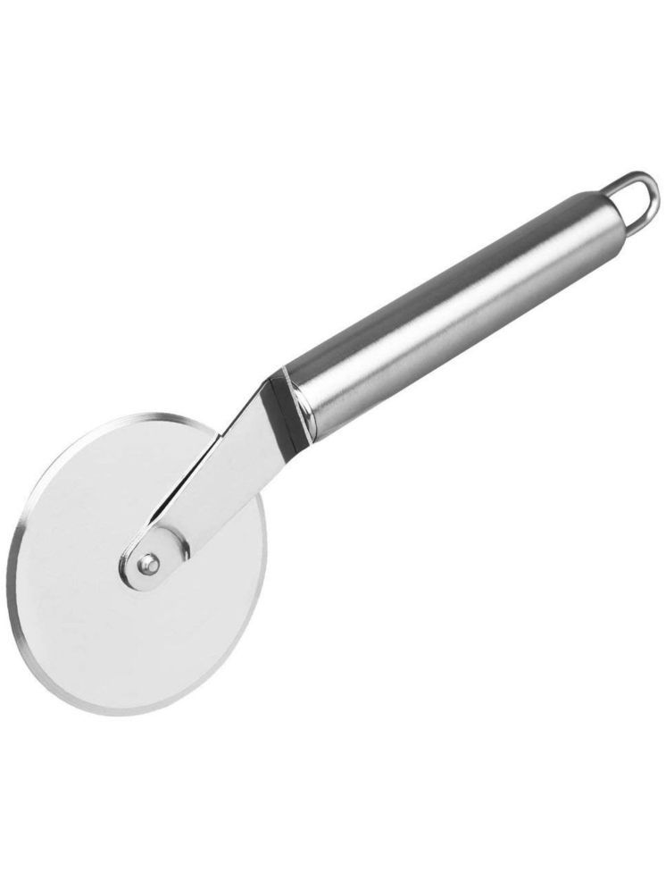     			THRIFTKART Silver Stainless Steel Pizza Cutter