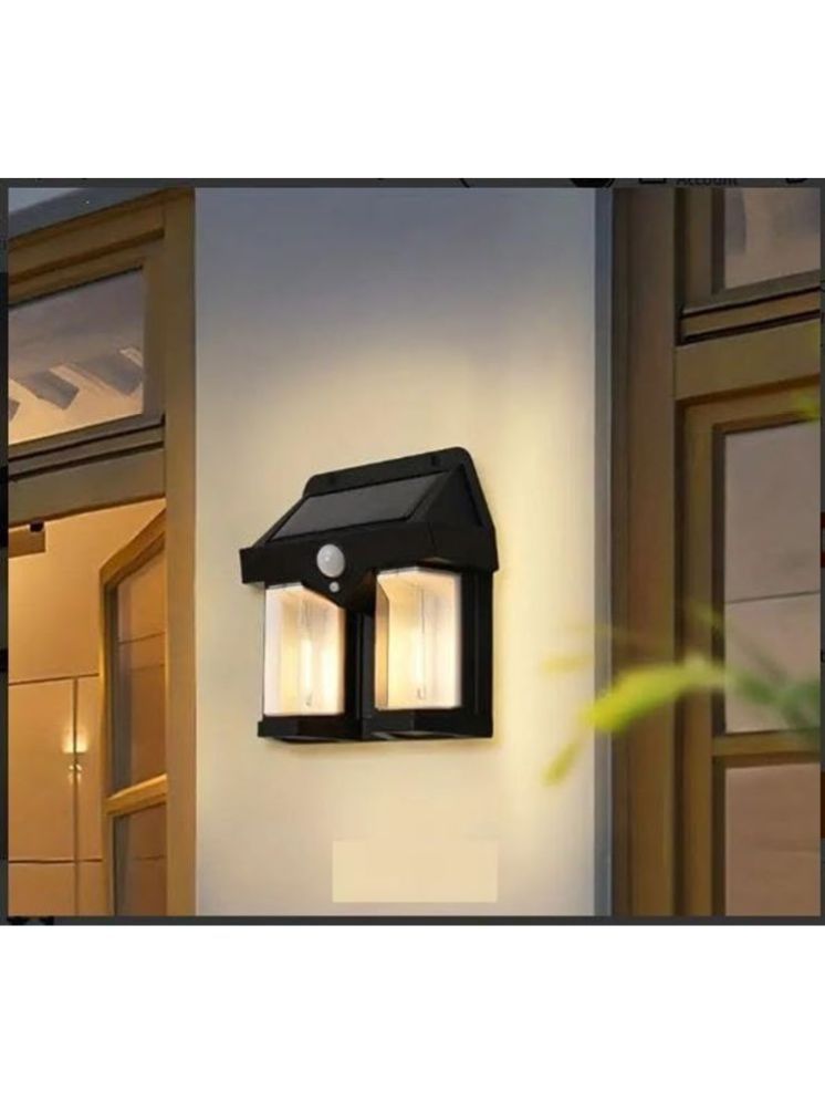     			ZESTRUM 2W Solar Outdoor Wall Light ( Pack of 1 )