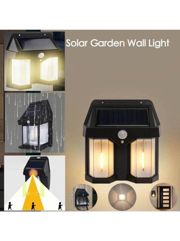     			ZESTRUM 2W Solar Outdoor Wall Light ( Pack of 1 )