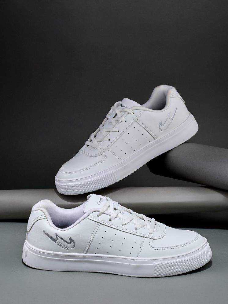     			Campus White Women's Sneakers