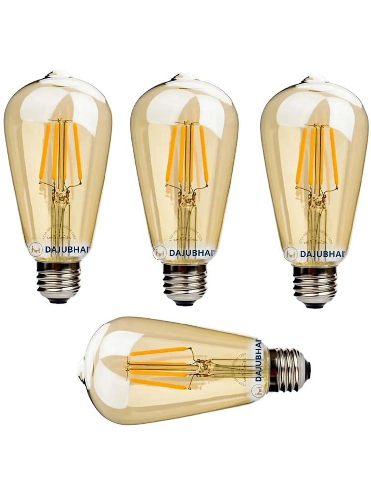     			DAJUBHAI 4W Warm White LED Bulb ( Pack of 4 )