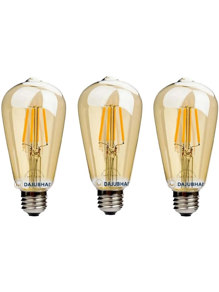     			DAJUBHAI 4W Warm White LED Bulb ( Pack of 3 )