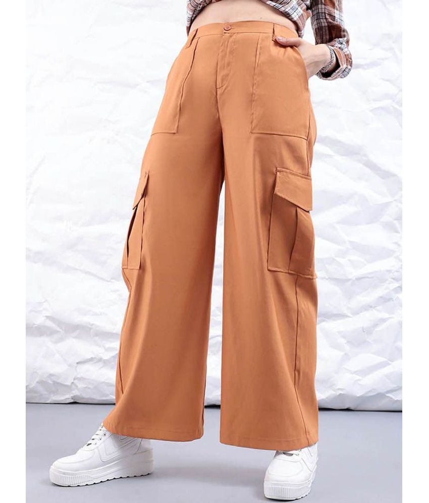     			Freehand Pack of 1 Elastane Flared Women's Cargo Pants ( Yellow )