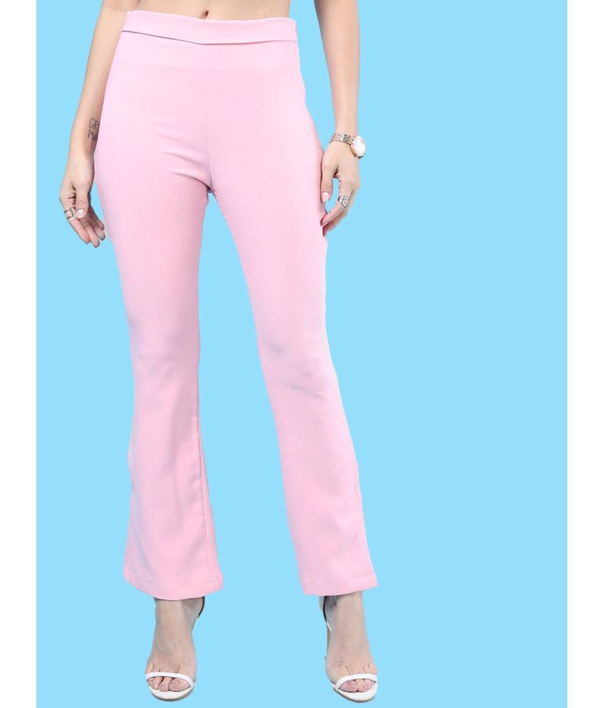     			Freehand Pack of 1 Polyester Tapered Women's Bootcut Pants ( Pink )