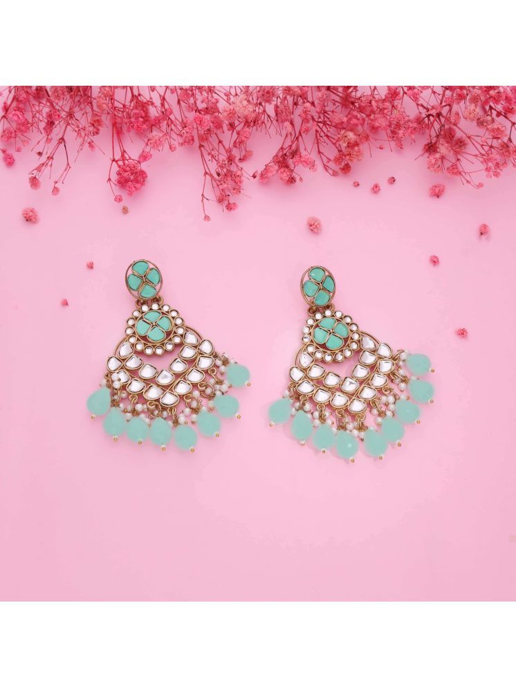     			Lyriss Blue Jhumki Earrings ( Pack of 1 )