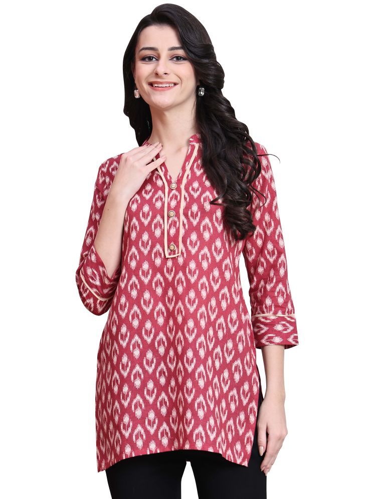     			Rajnandini Maroon Cotton Women's Tunic ( Pack of 1 )