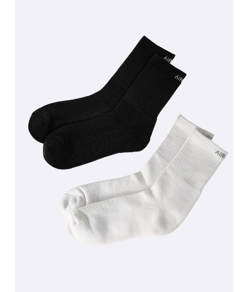     			AIR GARB Pack of 2 Men's Cotton Mid Length Socks ( Multicolor )