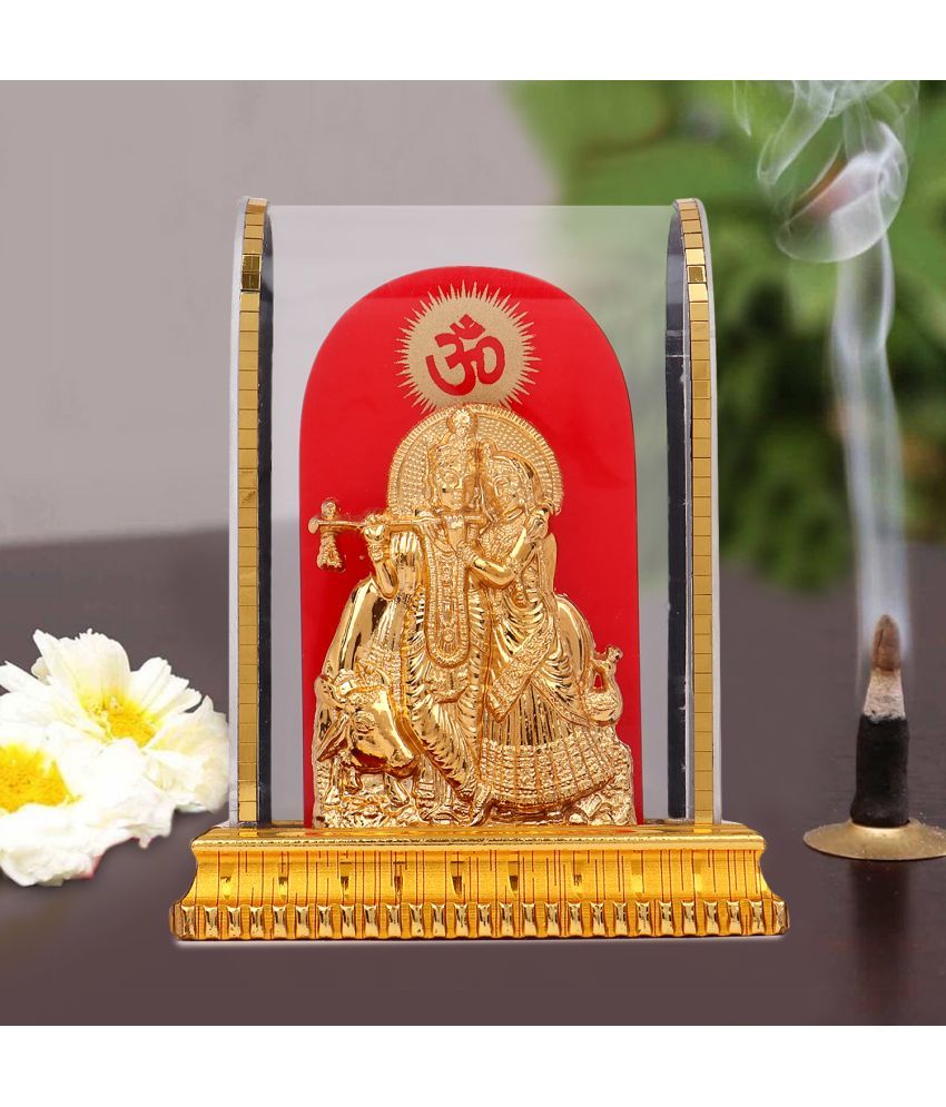     			Awesome Craft Glass Radha Krishna Idol ( 10 cm )