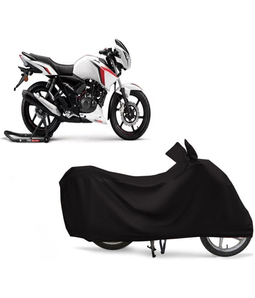     			EGAL Bike Body Cover for TVS WN1123 Apache RTR 160 New BS6 ( Pack of 1 ) , Black