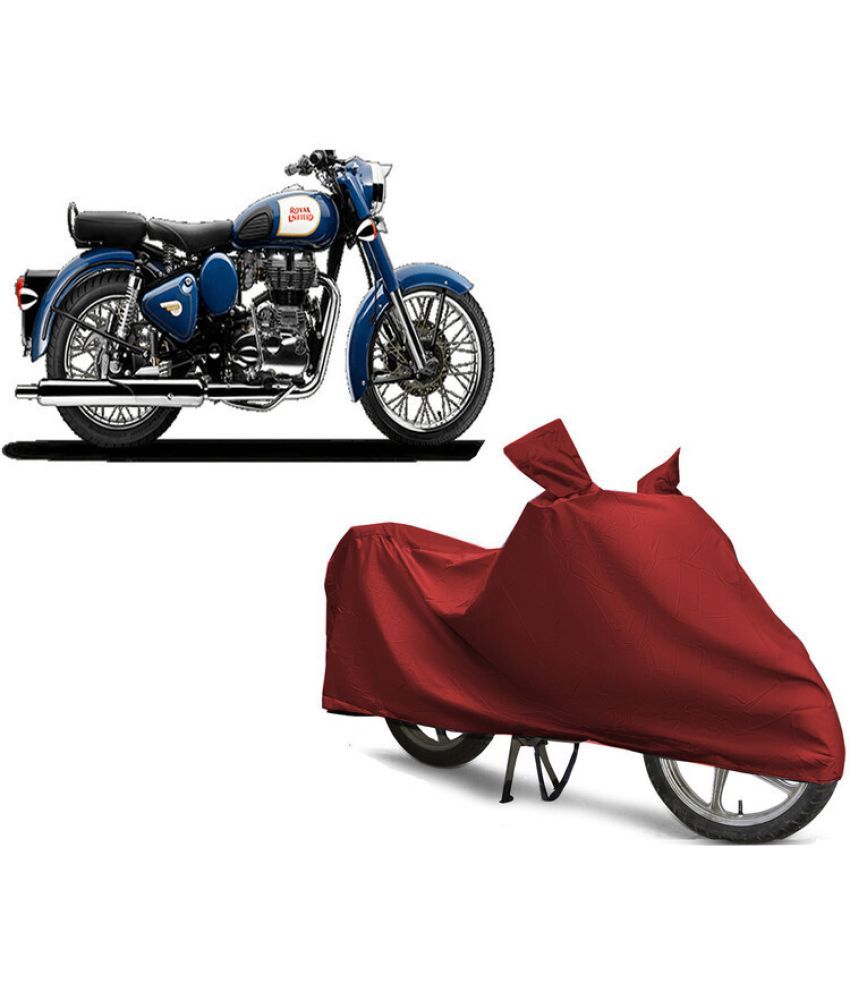     			EGAL Bike Body Cover for Royal Enfield 112_ Bullet 350 BS6 ( Pack of 1 ) , Maroon